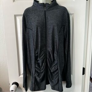 Motherhood maternity gray athletic full zip jacket size XL